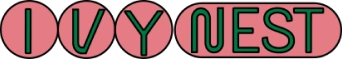 logo ivynest vert et rose